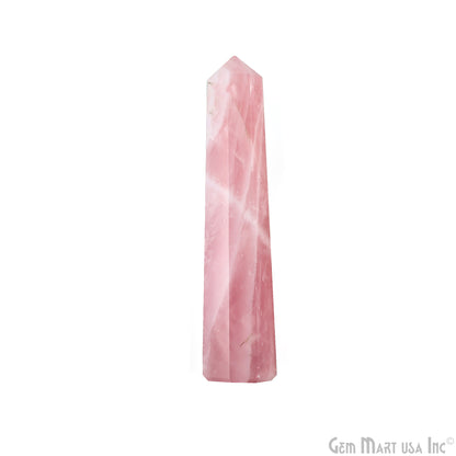 Rose Quartz Gemstone Jumbo Tower Crystal Tower Obelisk Healing Meditation Gemstones 4-5 Inch (Copy)