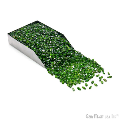 Chrome Diopside Wholesale Gemstones, 100% Natural Semi-Precious Gems, Green Faceted Loose Gems, 6x3mm, Marquise, 5 Carats