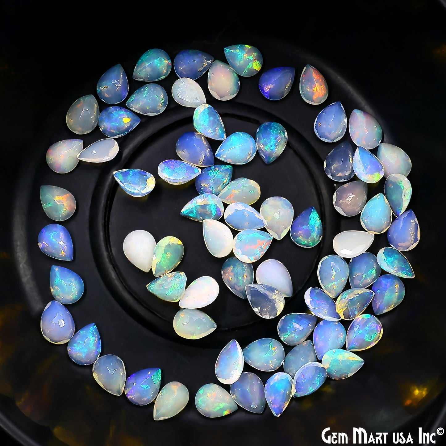 Ethiopian Opal Wholesale Gemstones, 100% Natural Precious Gems, Rainbow  Loose Gems, 6x8mm, Pears, 4PC