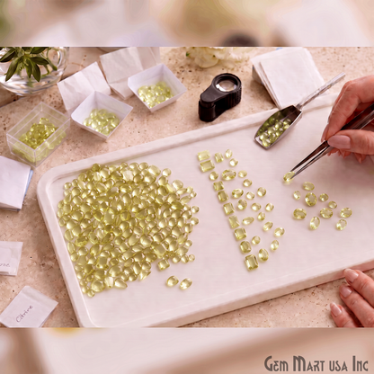 Lemon Topaz Wholesale Gemstones, 100% Natural Semi-Precious Gems, Yellow Faceted Loose Gems, 4-8mm, Mixed, 50 Carats
