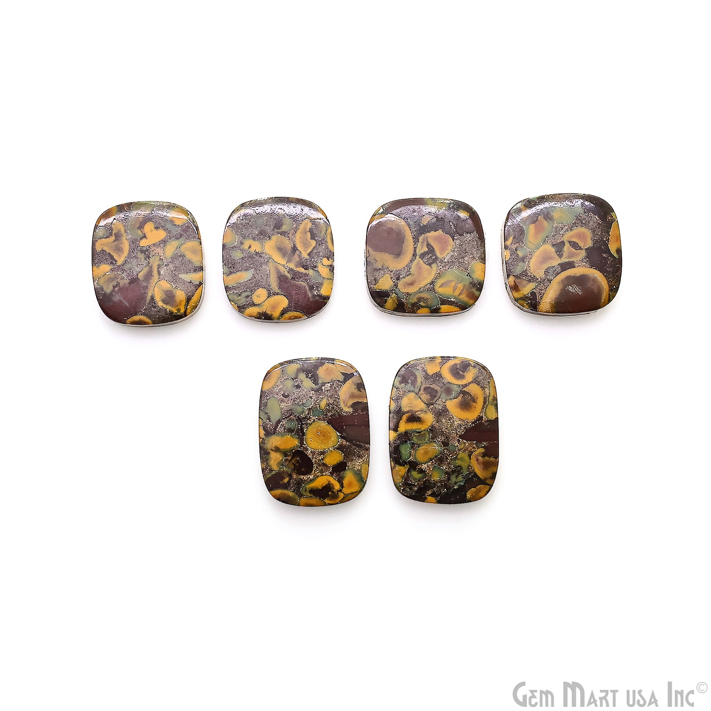 Fruit Jasper Octagon Shape 20x18mm Loose Gemstone For Earring Pair