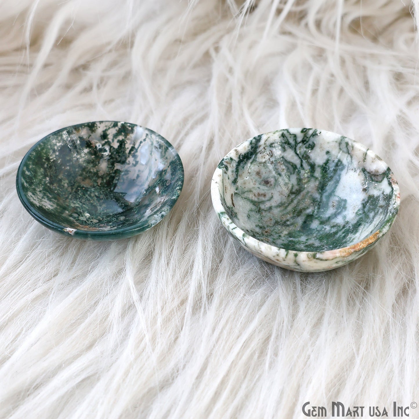 Natural Gemstone Mini Carved Gemstone Bowl Cup 2 inch