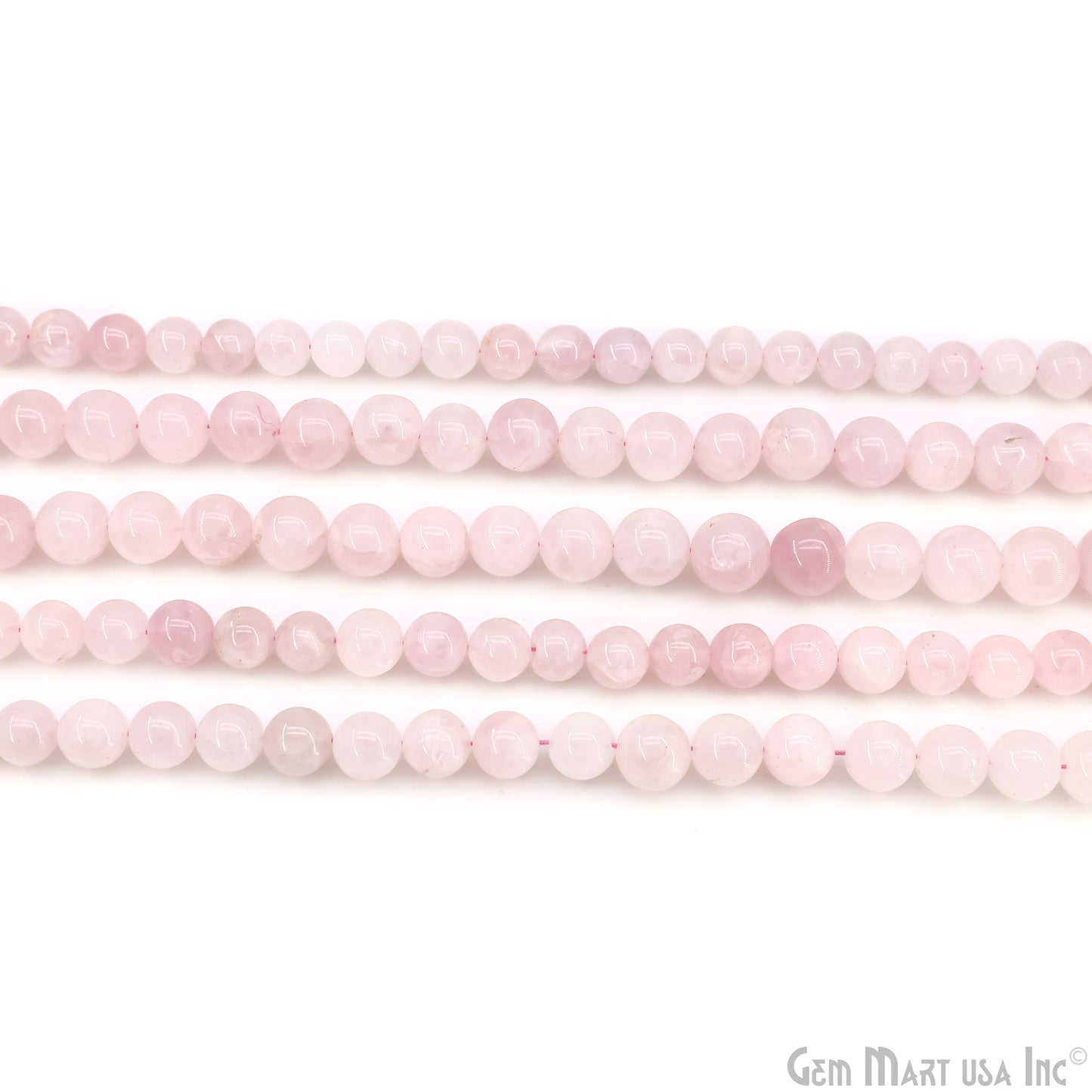Rose Quartz Smooth Round Drilled Beads 9-10mm Waist Beads, Rondelle Bead Strand 13 Inch