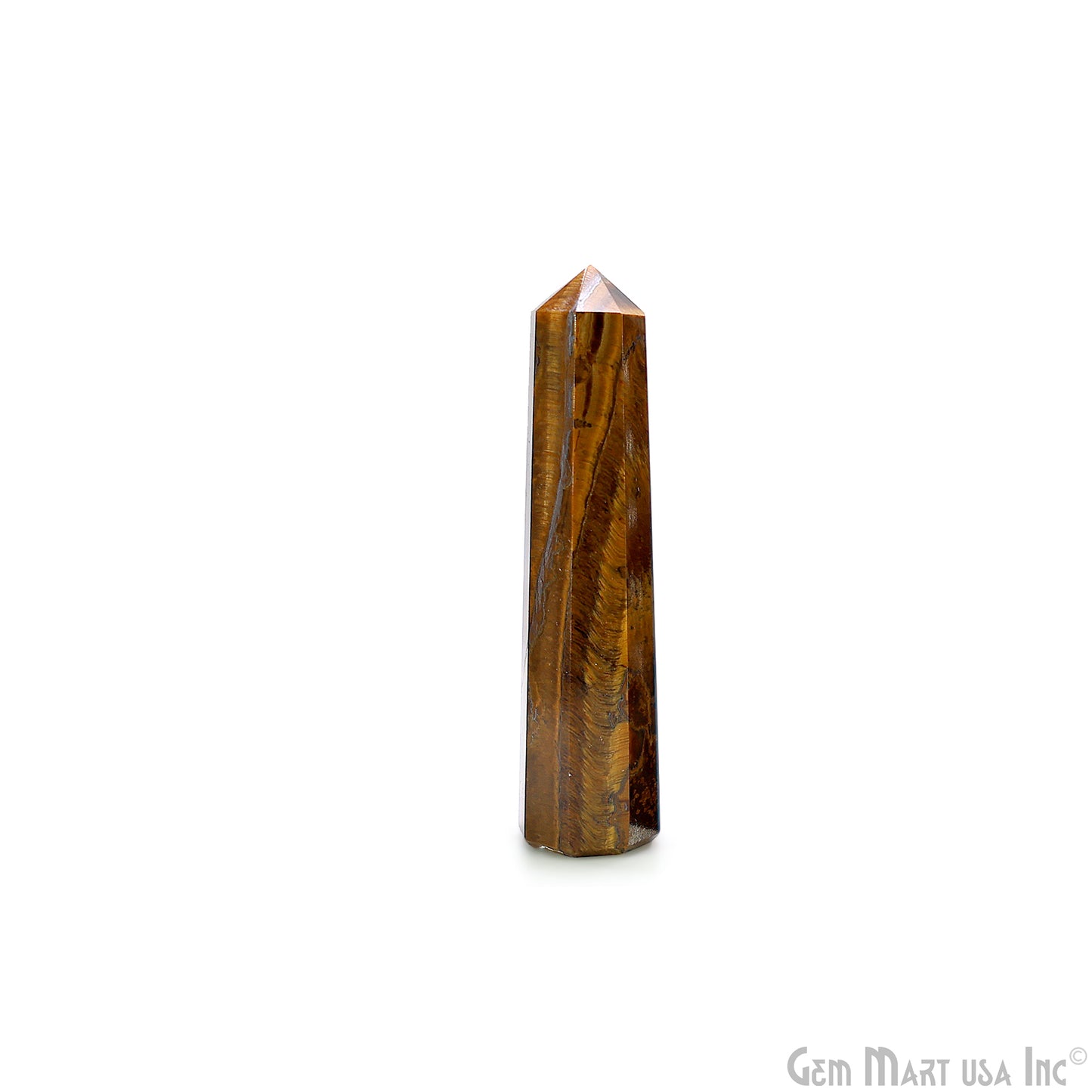 Tiger Eye Gemstone Jumbo Tower Crystal Tower Obelisk Healing Meditation Gemstones 2-3 Inch