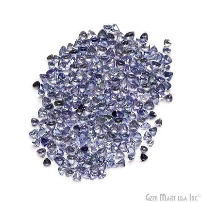 Tanzanite Wholesale Gemstones, 100% Natural Precious Gems, Blue and Purple Faceted Loose Gems, 3-4mm, Trillion, 5 Carats