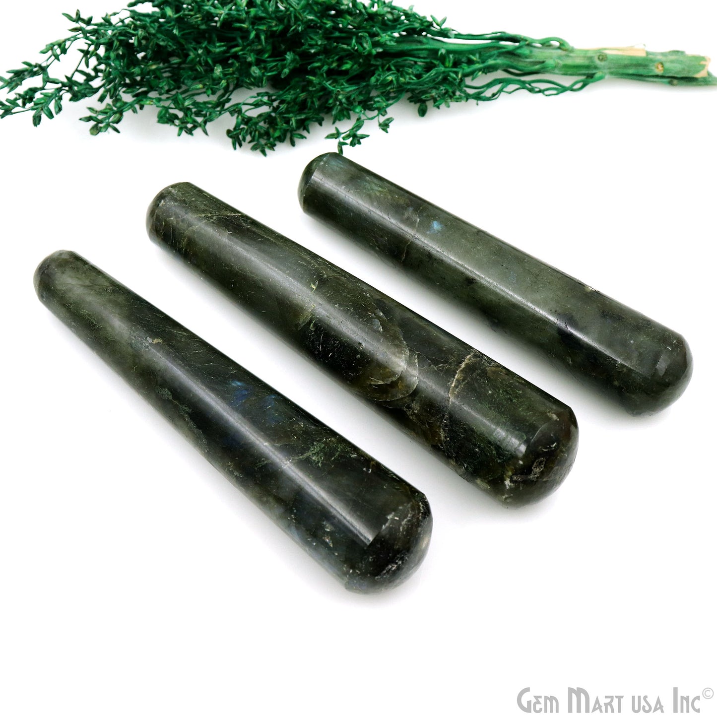 Labradorite Handmade Massage Wand 4" - Reiki Healing Crystal, Chakra Healing Tool, Healing Stone for Wellness Tool, Gift