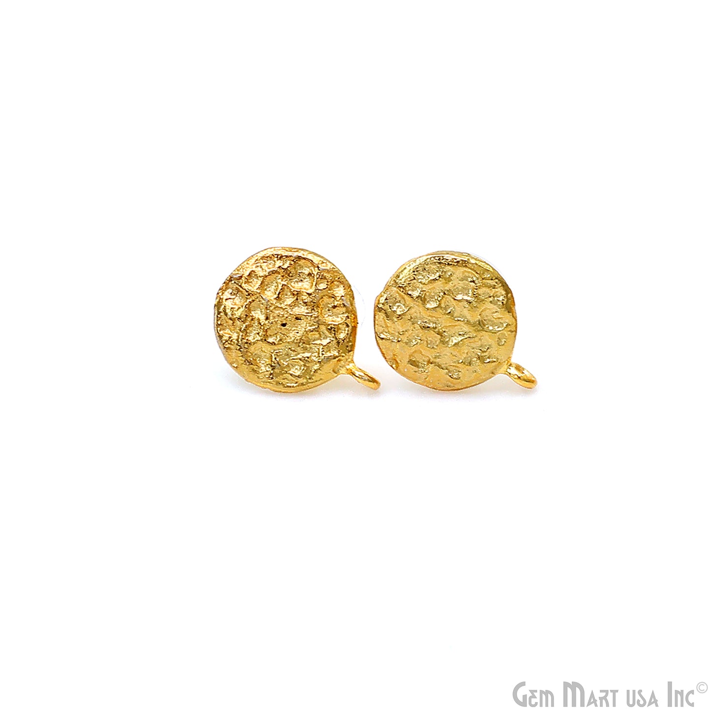 DIY Gold Plated 15x12mm Minimalist Stud Earrings