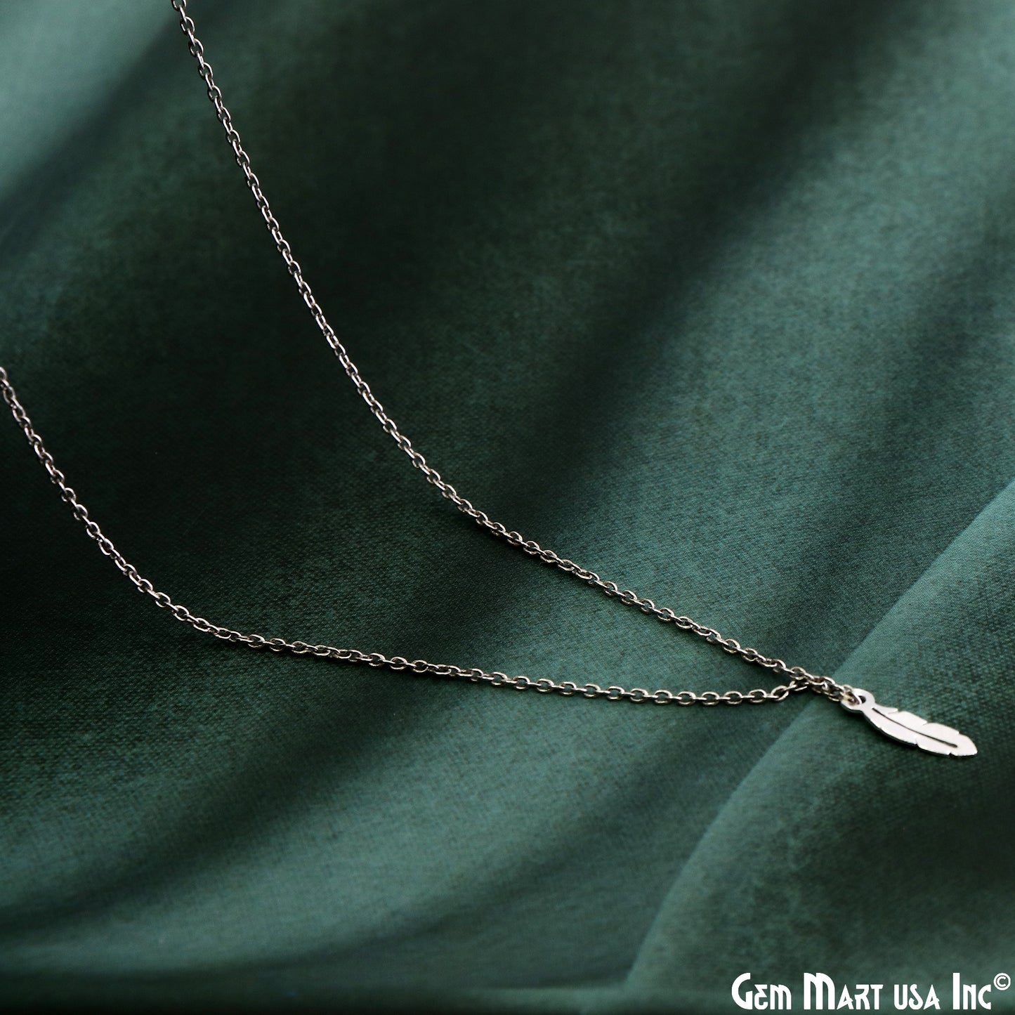 Feather Leaf Shape Laser Finding Silver Plated 13x4.2mm Charm For Bracelets & Pendants
