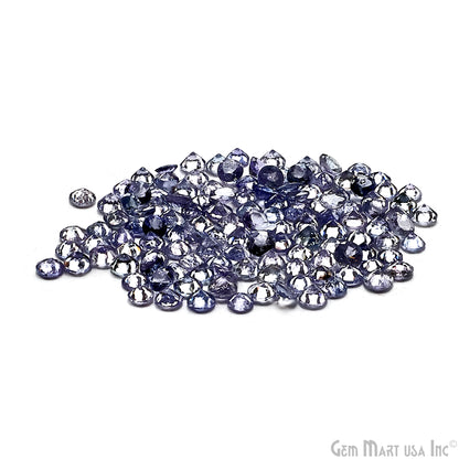 Tanzanite Wholesale Gemstones, 100% Natural Precious Gems, Blue and Purple Faceted Loose Gems, 5mm, Round, 5 Carats