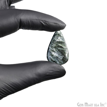 Natural Seraphinite Cab Striped Cabochon Gemstones