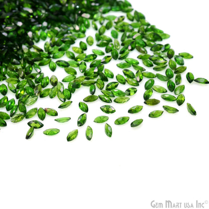 Chrome Diopside Wholesale Gemstones, 100% Natural Semi-Precious Gems, Green Faceted Loose Gems, 6x3mm, Marquise, 5 Carats