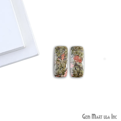 Unakite Octagon Shape 31x14mm Loose Gemstone For Earring Pair