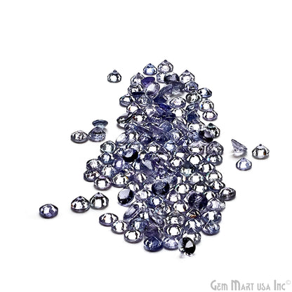 Tanzanite Wholesale Gemstones, 100% Natural Precious Gems, Blue and Purple Faceted Loose Gems, 5mm, Round, 5 Carats