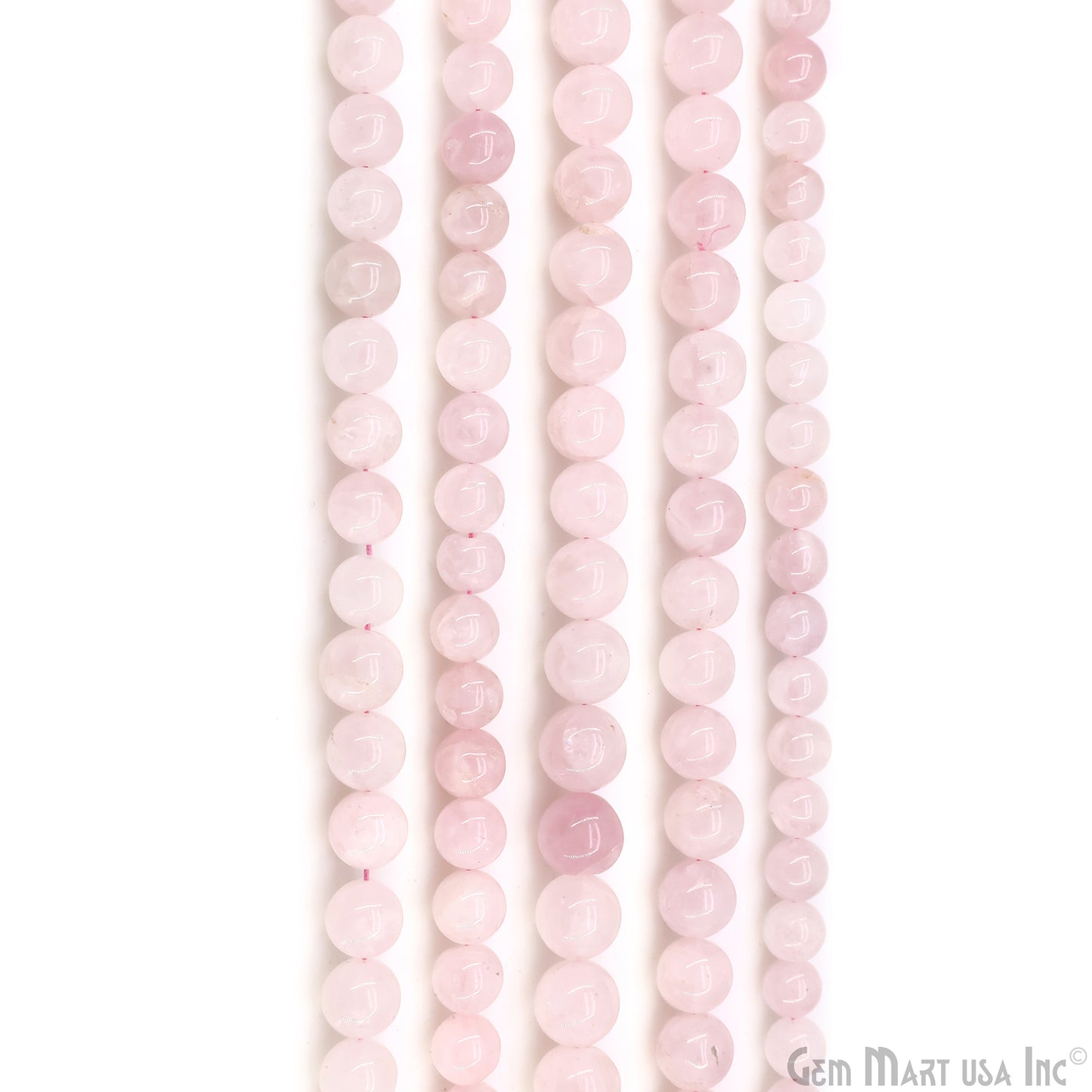 Rose Quartz Smooth Round Drilled Beads 9-10mm Waist Beads, Rondelle Bead Strand 13 Inch