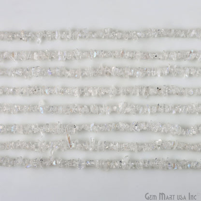 Rainbow Moonstone Chip Beads, 34 Inch, Natural Chip Strands, Drilled Strung Nugget Beads, 3-7mm, Polished, GemMartUSA (CHRM-70001)