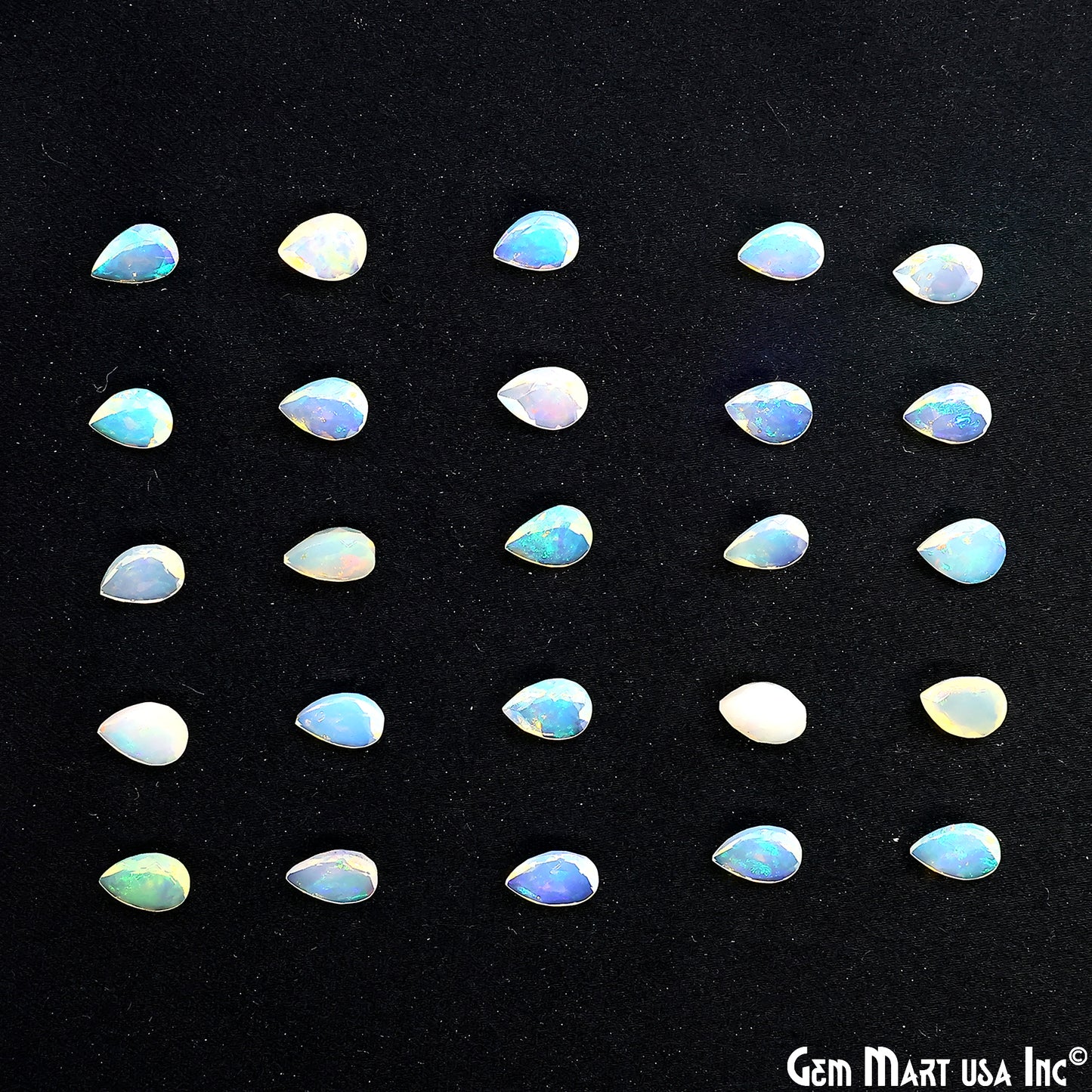 Ethiopian Opal Wholesale Gemstones, 100% Natural Precious Gems, Rainbow  Loose Gems, 6x8mm, Pears, 4PC
