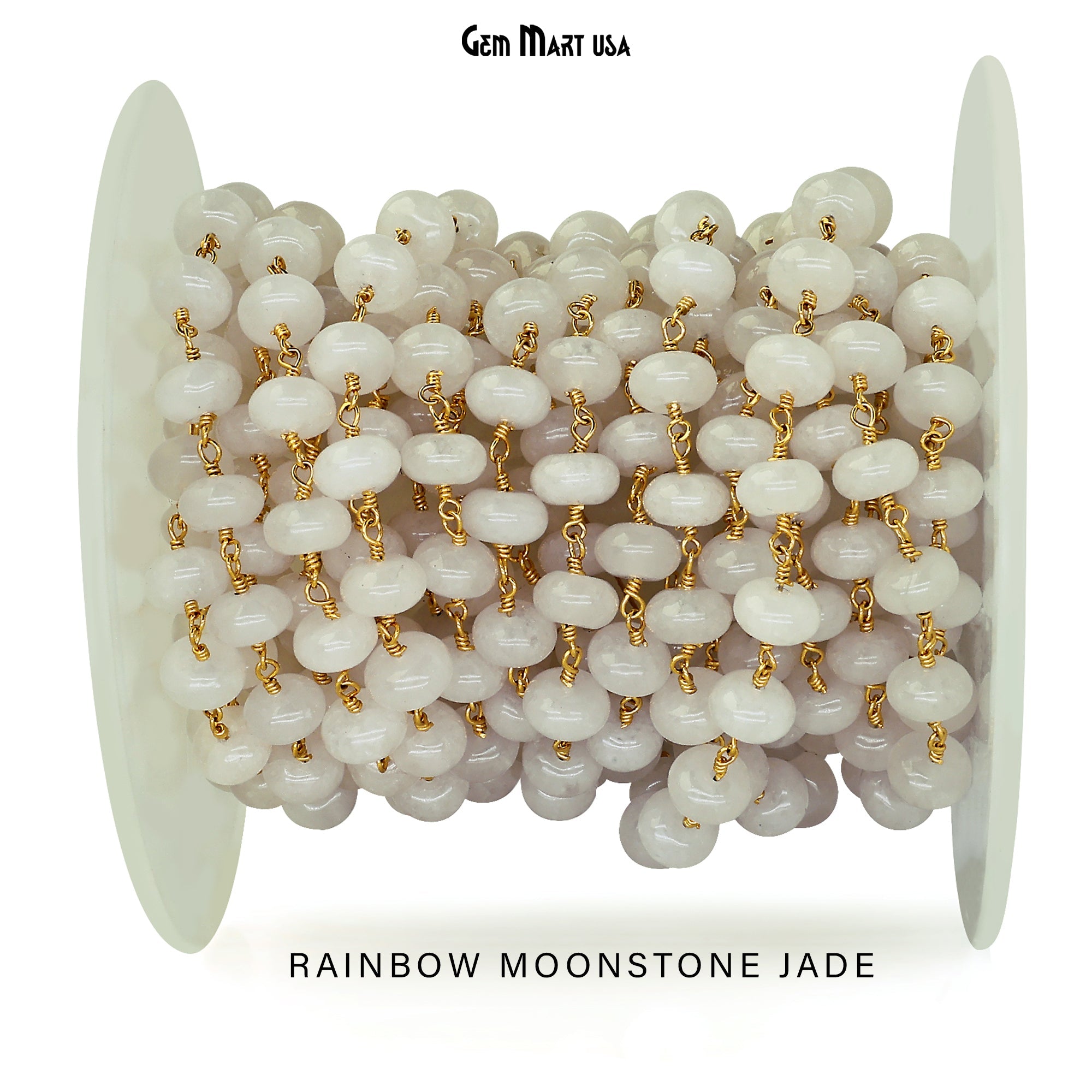 6. Rainbow Moonstone Jade