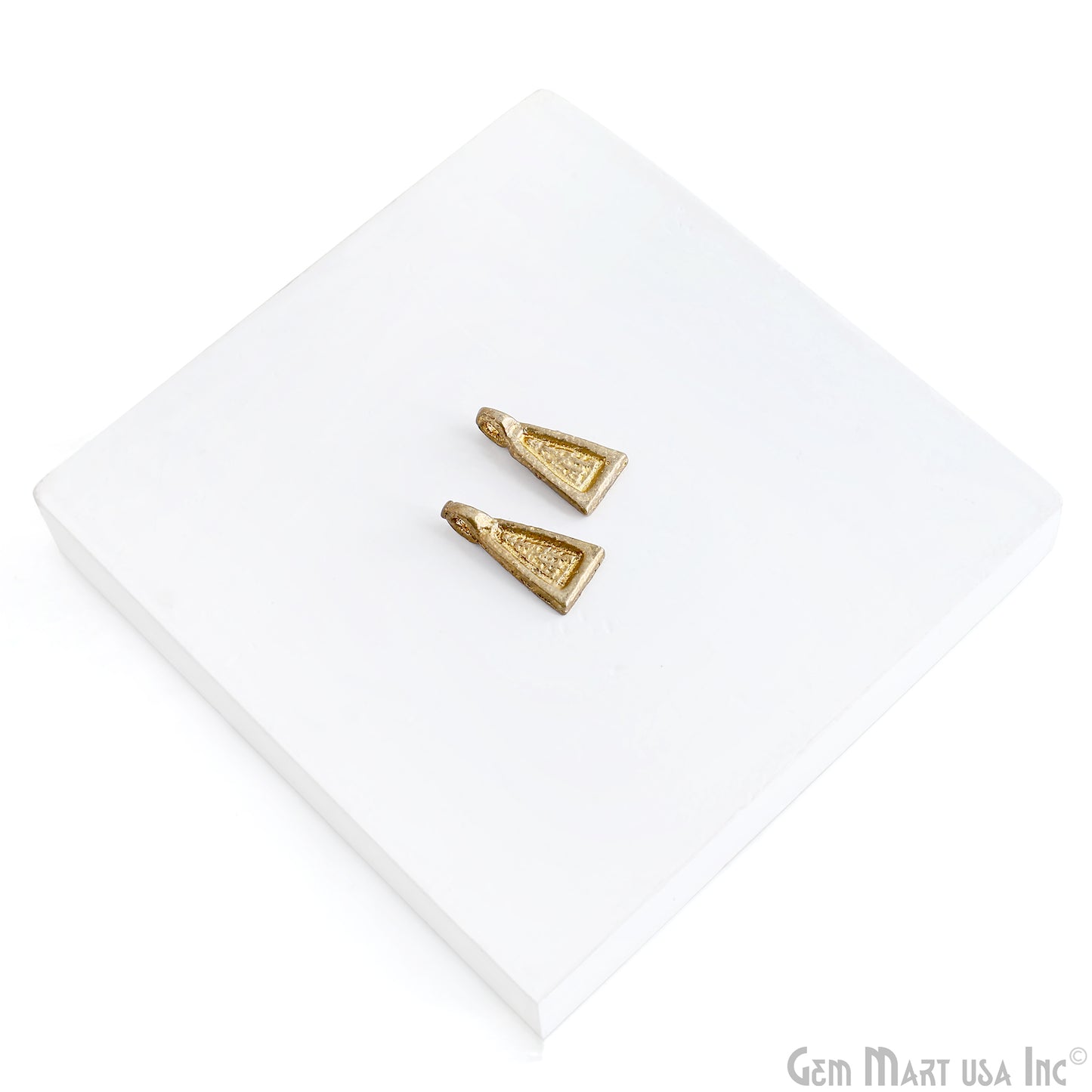 Brass Geometric Triangular Egyptian Antique Charms, Tribal Boho Vintage Finding Charms, Pyramid Amulets for Jewelry Supply