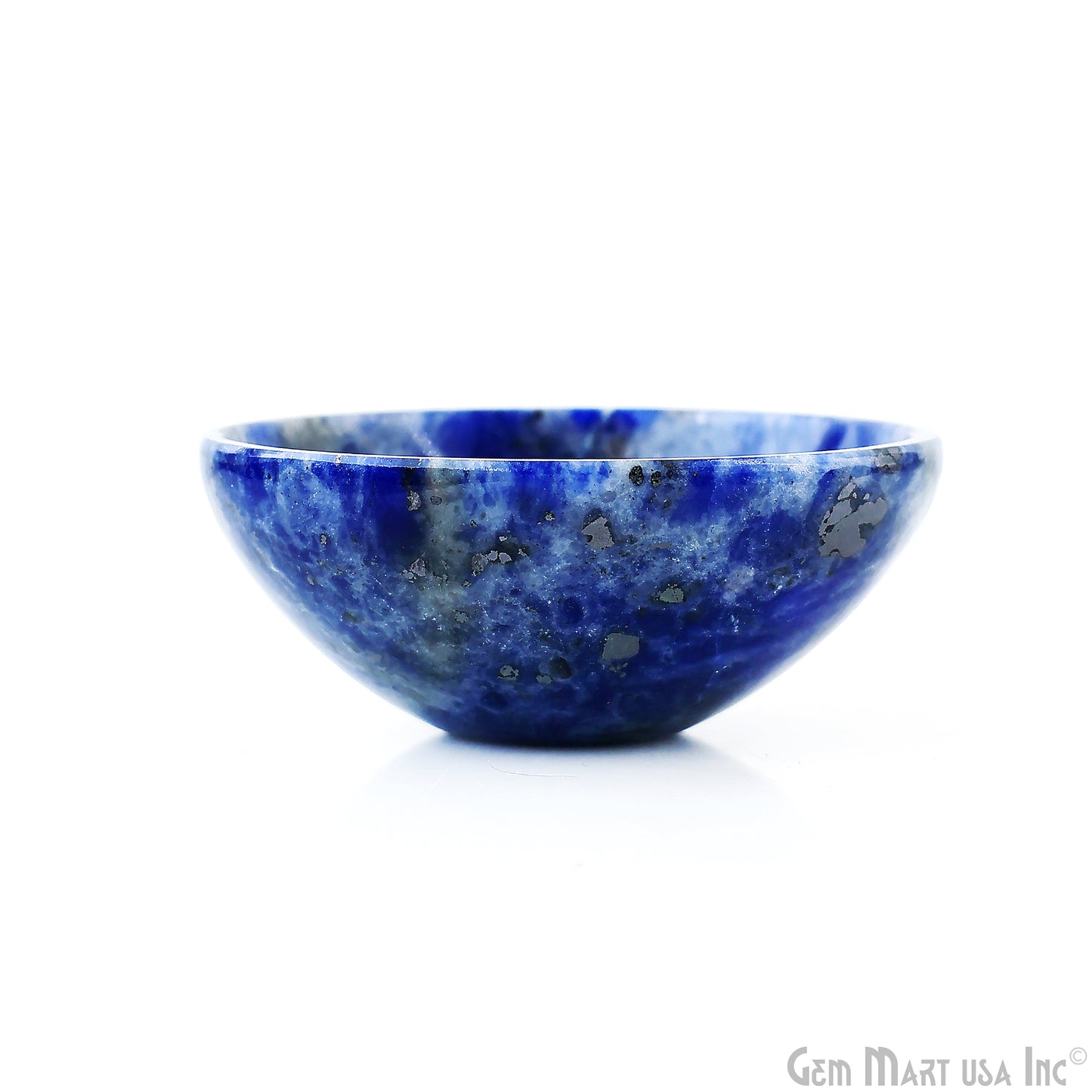 Natural Lapis Mini Carved Gemstone Bowl Cup 2 inch