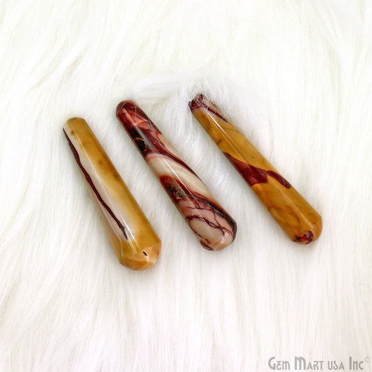 Mookaite Hand Made SPA Massage Wand Reiki Healing Crystal Relaxation Meditation Collection Gift 3-4Inch