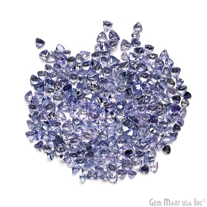 Tanzanite Wholesale Gemstones, 100% Natural Precious Gems, Blue and Purple Faceted Loose Gems, 3-4mm, Trillion, 5 Carats