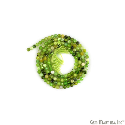 Green Opal Rondelle Beads, 12-13 Inch Gemstone Strands, Drilled Strung Nugget Beads, Faceted Round, 2-2.5mm