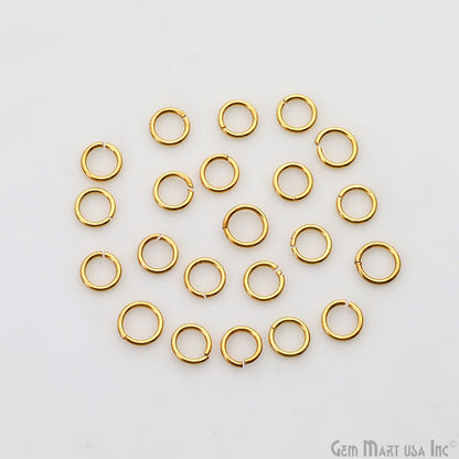 10pc Lot Open Jump Rings 5mm Gold Plated Finding Jewelry Charm