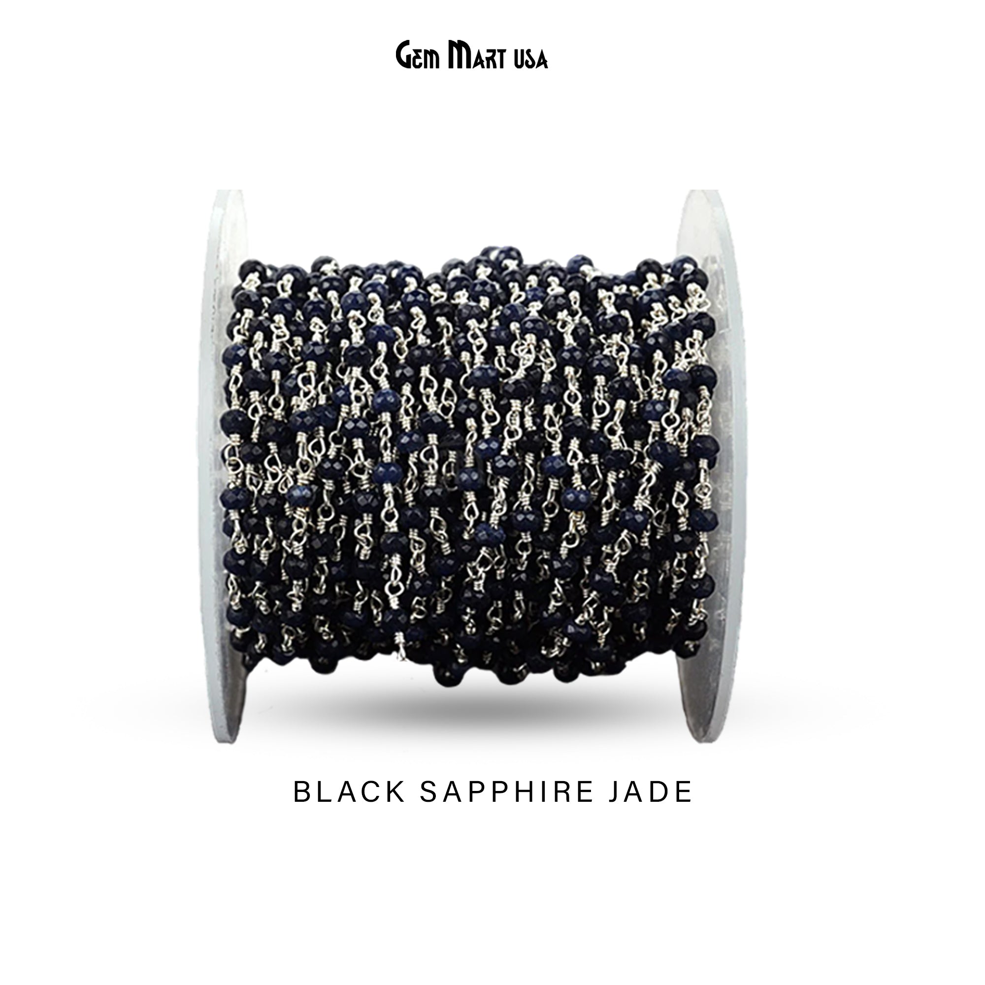 2. Black Sapphire Jade - Silver Plating