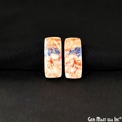 Sodalite Octagon 30x13mm Loose Gemstone For Earring Pair