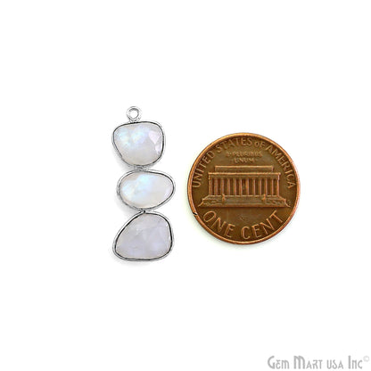 Rainbow Moonstone 33x12mm Single Bail Chandelier Finding Component