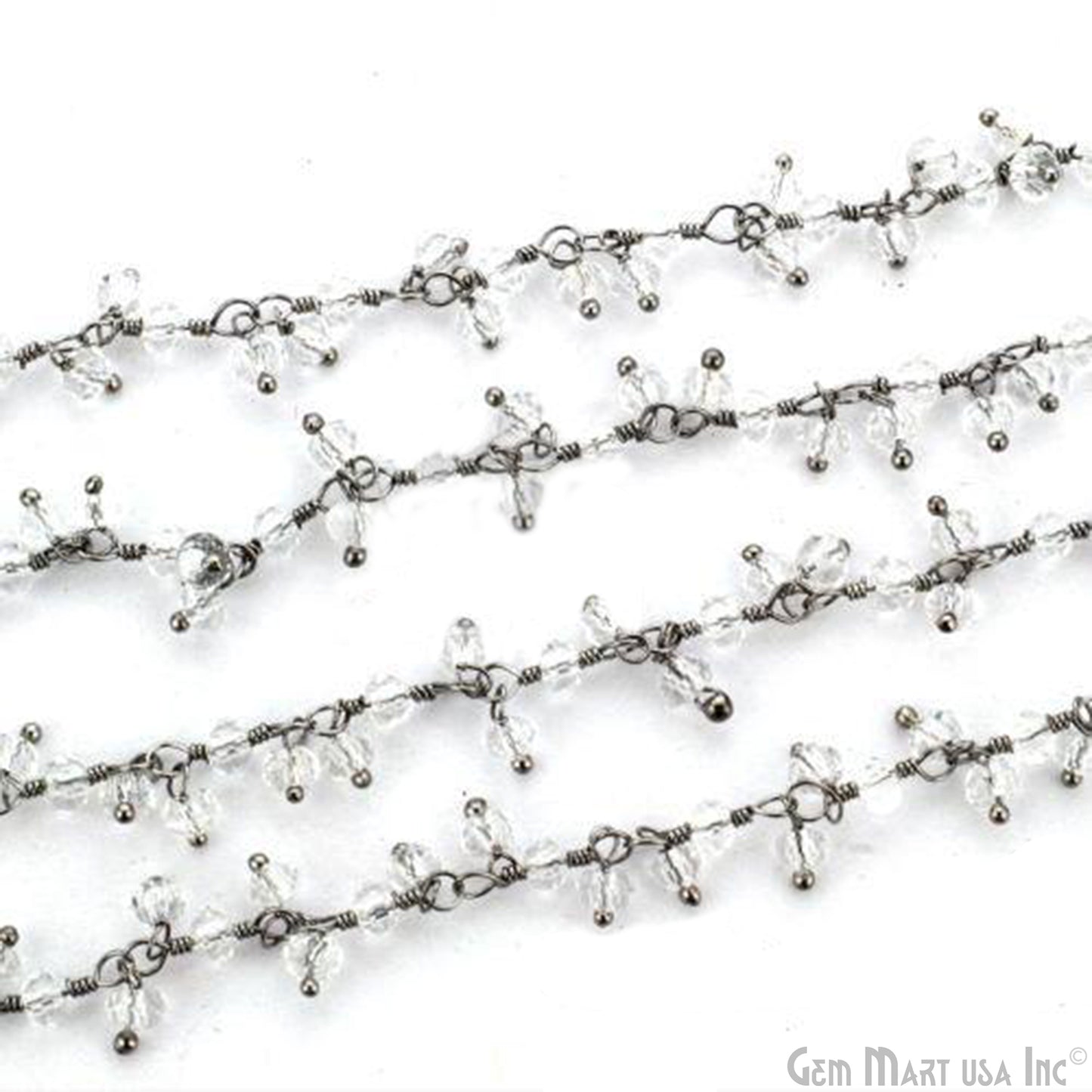 Crystal Faceted Beads Oxidized Beads Cluster Dangle Chains