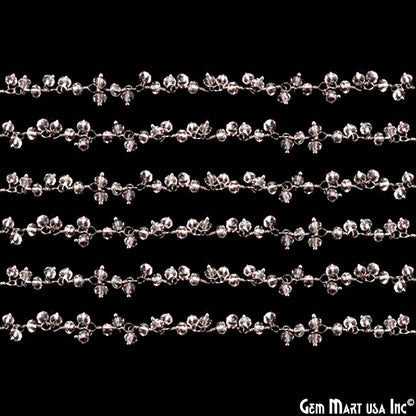 Crystal Faceted Beads Oxidized Beads Cluster Dangle Chains