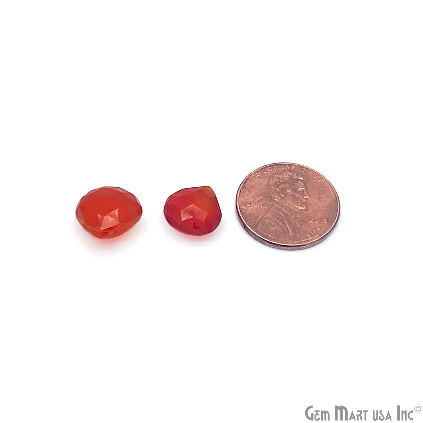 Carnelian Drop Gemstone, 10-12mm, 10pc, 100% Natural Faceted Loose Gems, August Birthstone