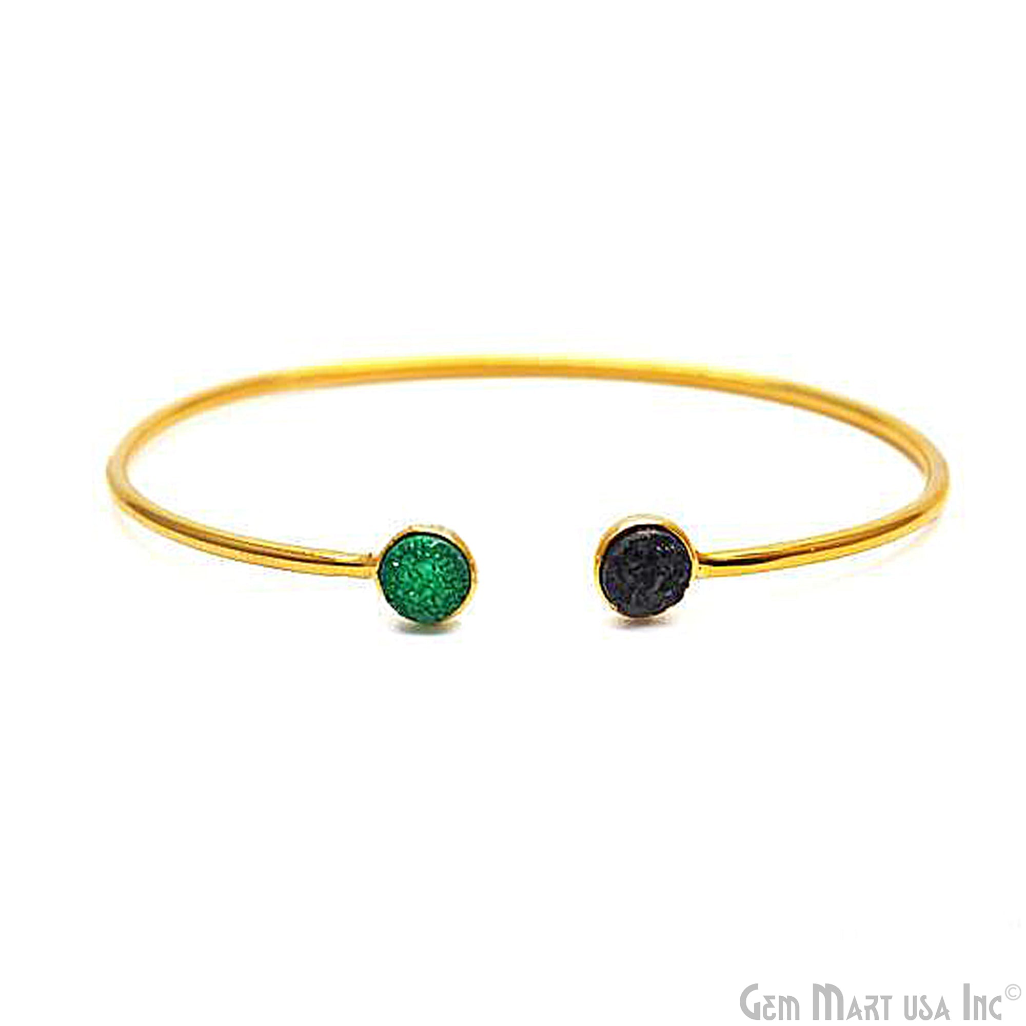 Green & Black Druzy