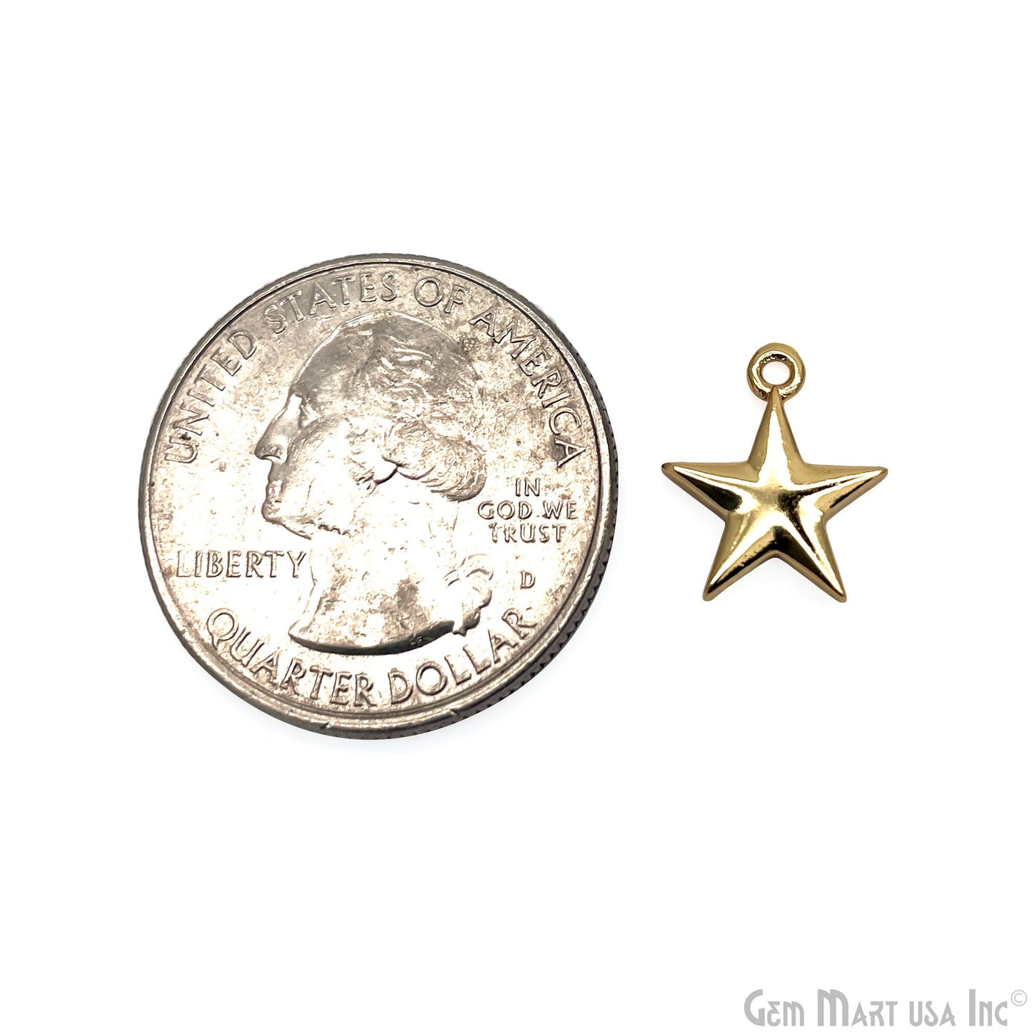 Shell Star Shape 12mm Single Bail Connector Charm Jewelry GemMartUSA