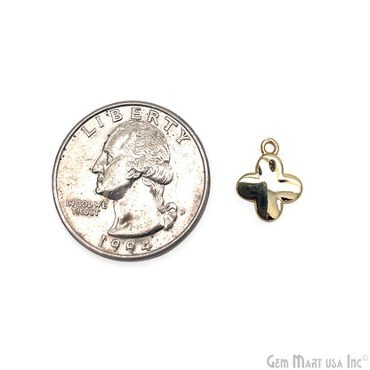 Shell Charm Clover 10mm Single Bail Bracelet Charm Pendant  Jewelry GemMartUSA