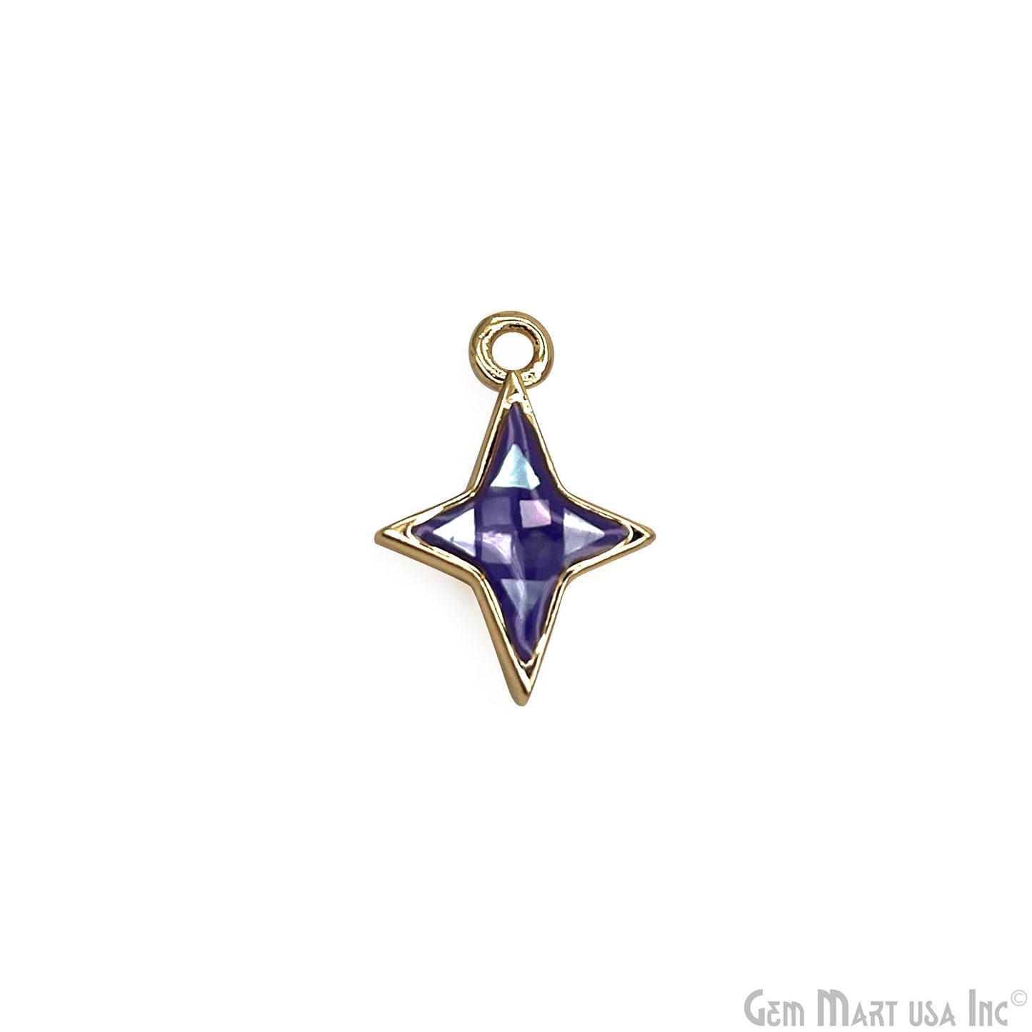 Star shape Charm Shell 14x10mm Single Bail Connector Charm Jewelry GemMartUSA