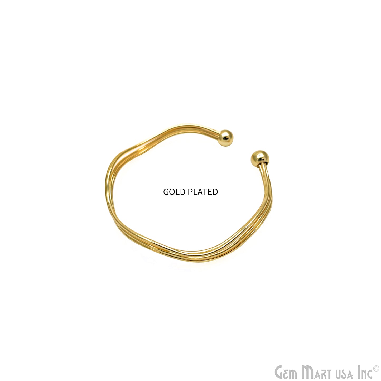 Multi Wire Cuff Bracelet, Open Cuff Bangle, Adjustable Stacking Bracelet, Knot Bangle, Minimalist Bracelet, Gold Plated Findings