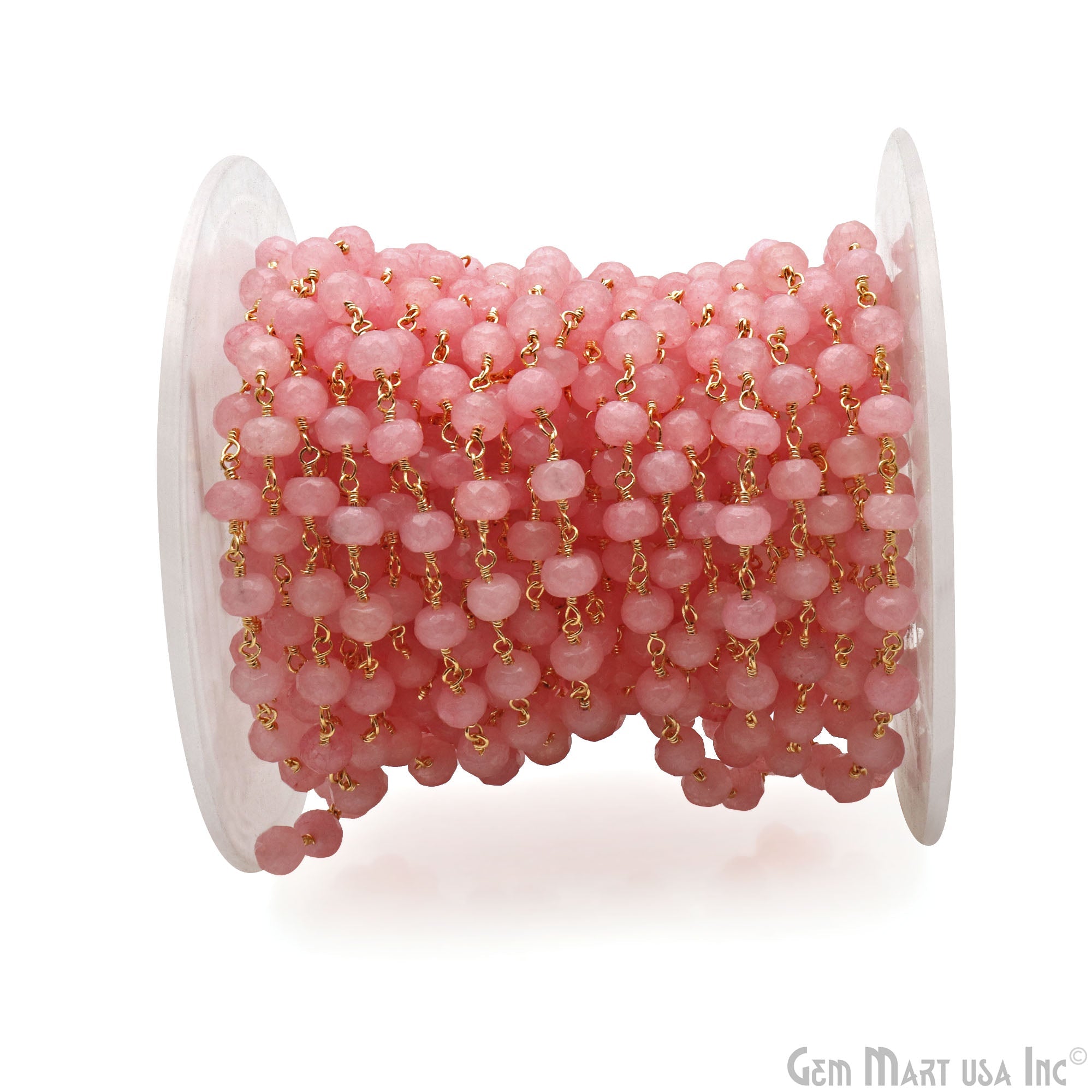 3. Baby Pink Jade - Gold Plating