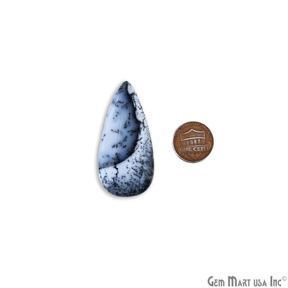 Natural Dendrite Opal Cab Striped Cabochon Gemstones, 1 pc