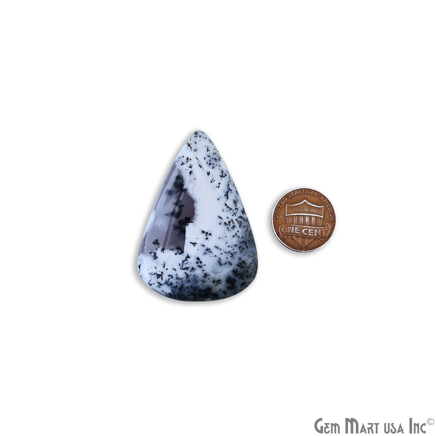 Natural Dendrite Opal Cab Striped Cabochon Gemstones, 1 pc