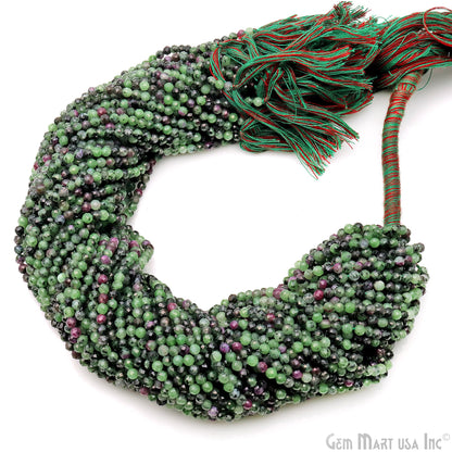 Rondelle Beads, 12-13 Inch Gemstone Strands, Drilled Strung Nugget Beads, Faceted Round, 3mm