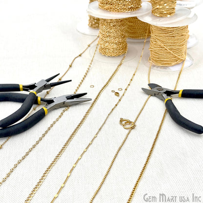 Gold Plated Chain Bulk Lot, Dainty Link Finding Chain, Wholesale Thin Jewelry Chain, Necklace Bracelet, DIY Jewelry Starter Kit, 40+ ft