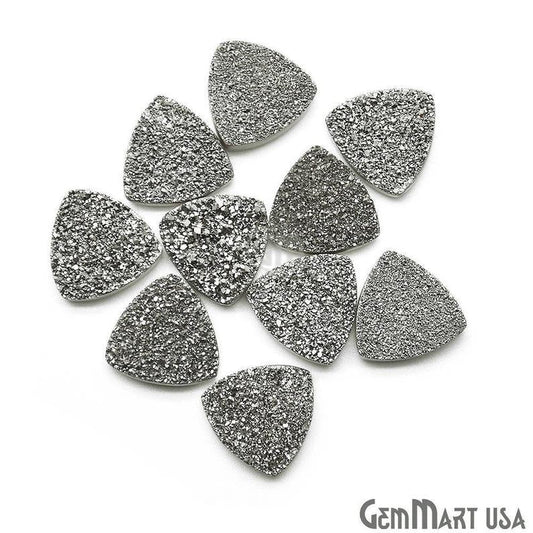 Titanium Druzy Cabochon 14mm Trillion Loose Druzy (Pick Your Color) - GemmartUSA