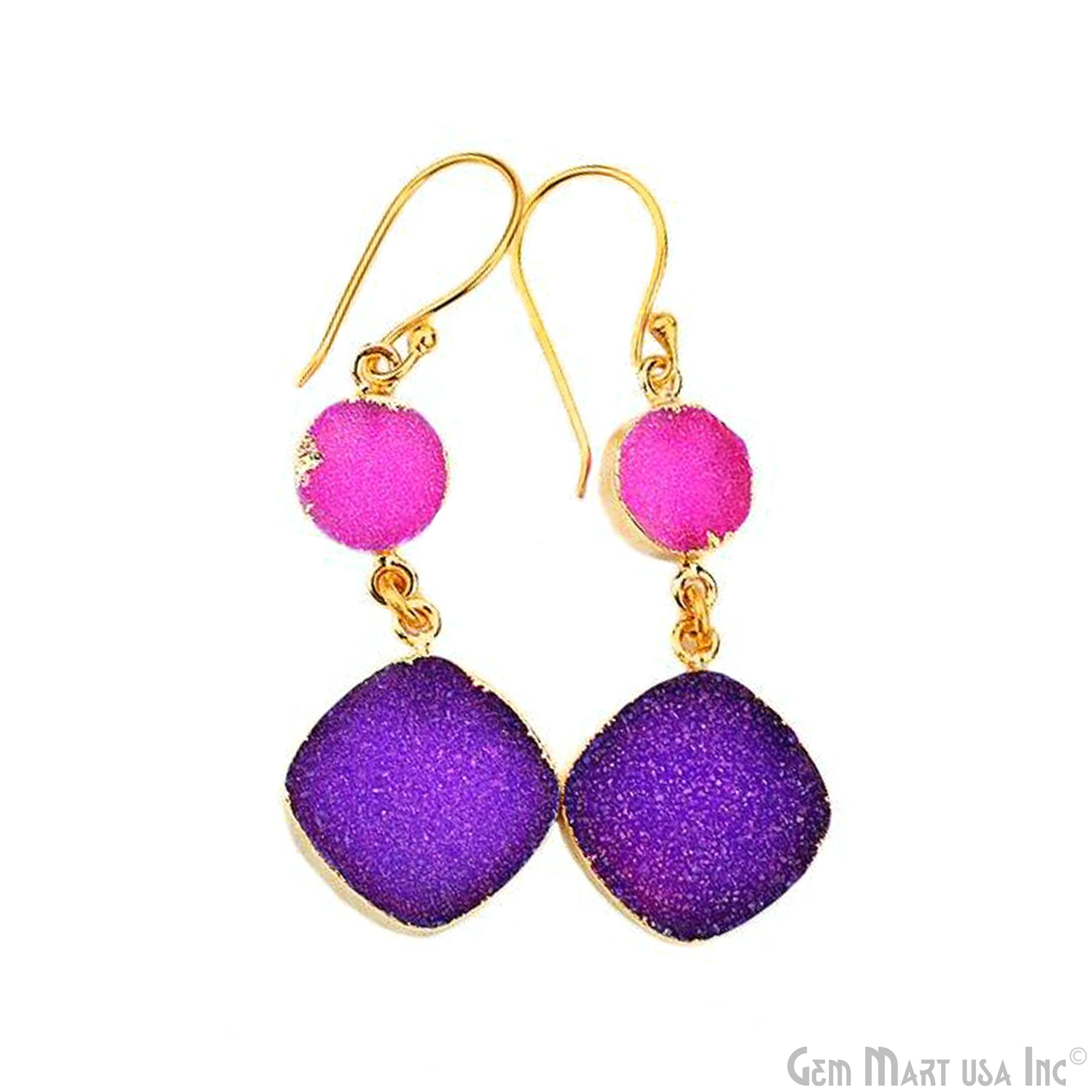 Purple and Pink Druzy