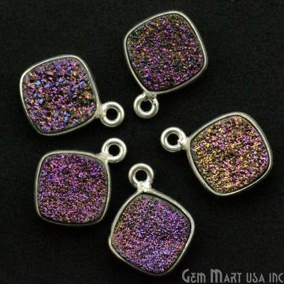 druzy connector beads, druzy connector