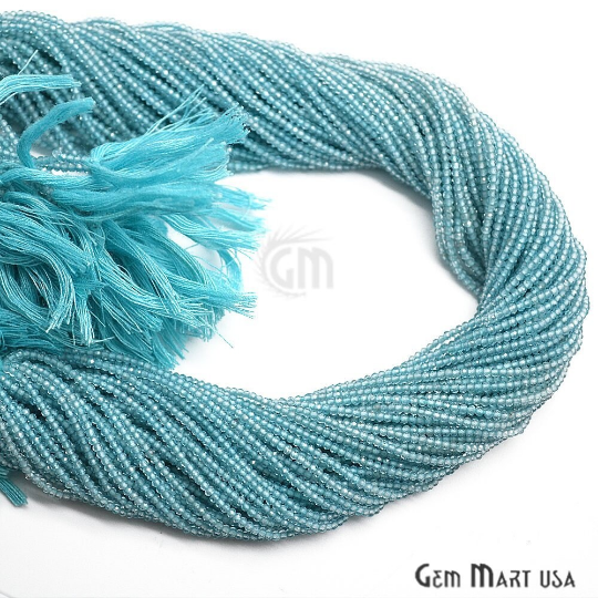 Rondelle Beads, 12-13 Inch Bead Strands, Natural Strung Gemstone, 2-2.5mm, Faceted, GemMartUSA (70000)
