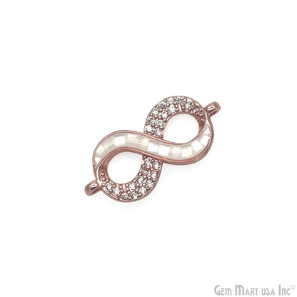 Infinity Charm Pendant 11x22mm Double Bail Bracelet Charm Jewelry GemMartUSA