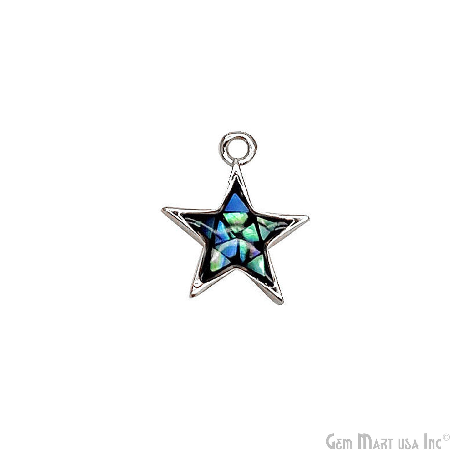 Shell Star Shape 12mm Single Bail Connector Charm Jewelry GemMartUSA