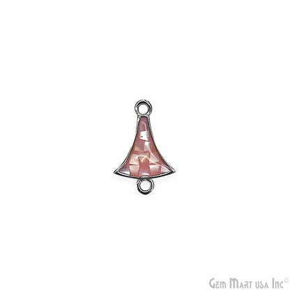 Shell Charm Free Form 15x10mm Double Bail Bracelet Charm Pendant Jewelry GemMartUSA